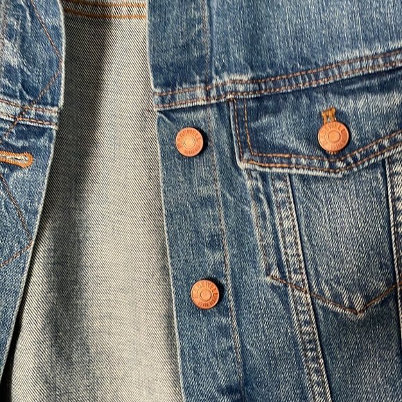 Madewell Jean Jacket in Printer Wash NWOT - Picture 4 of 5